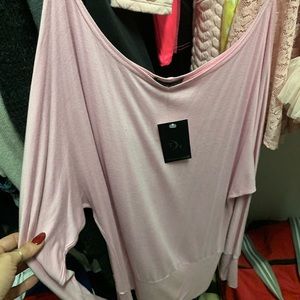 Ladies off the shoulder top.